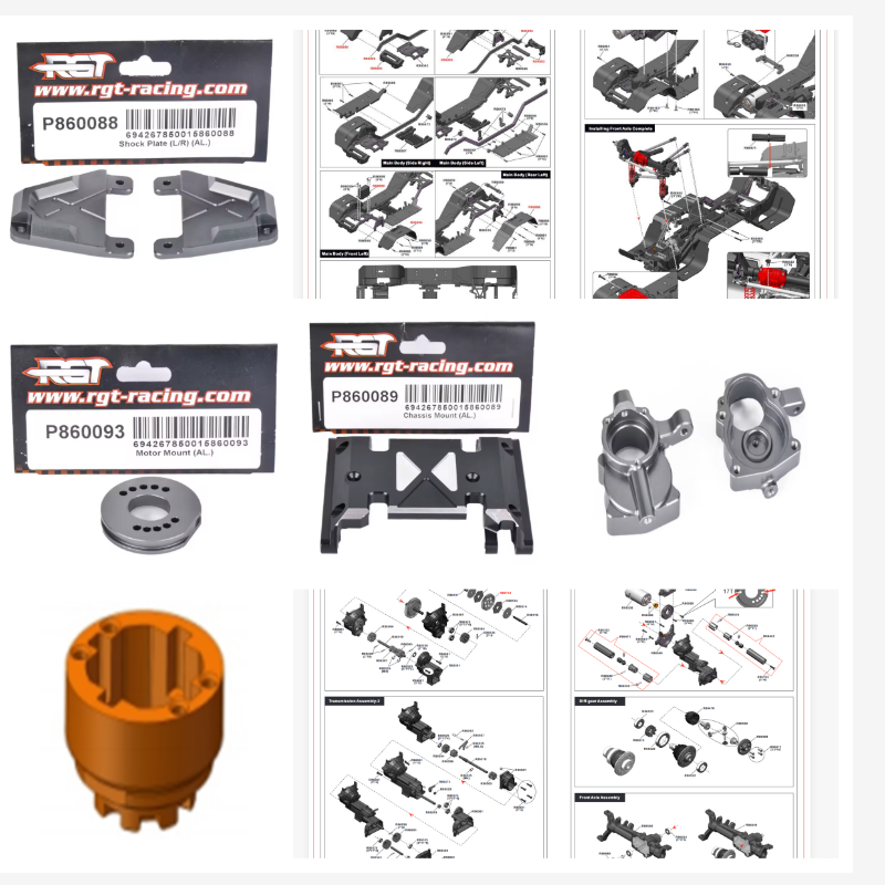 Rc Hobby Grade Crawler - RGT Yedek Parçaları P860086 P860088 P860089