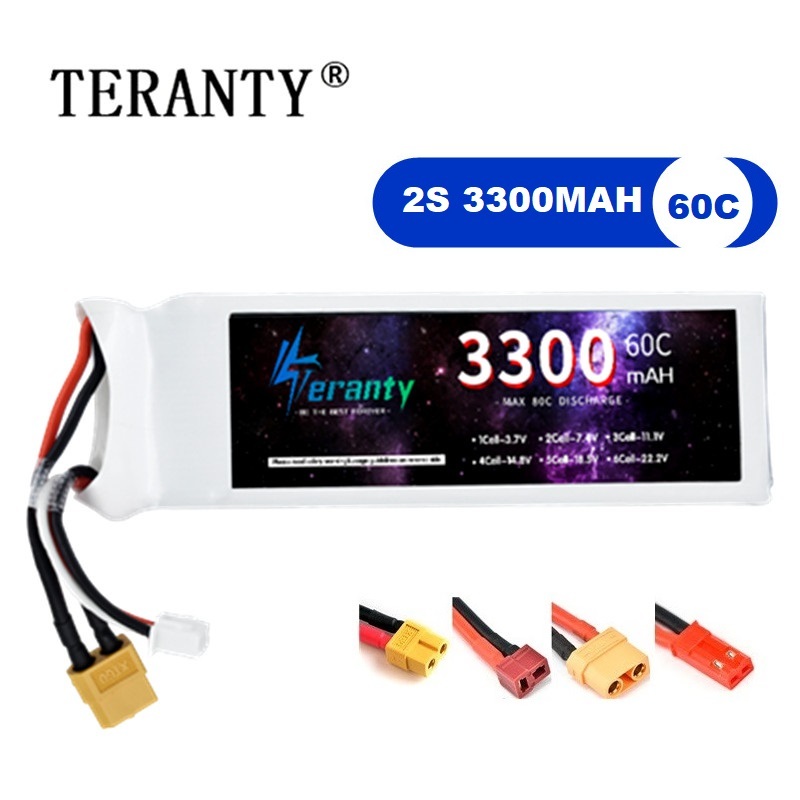 Rc Hobby Boat - 2S 7.4V LiPo Pil 3300mAh 60C