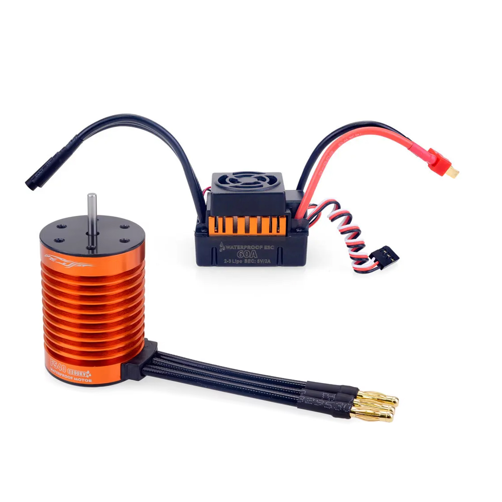 Esc Waterproof 60A - 1/10 1/12 1/14 RC Parçası Su