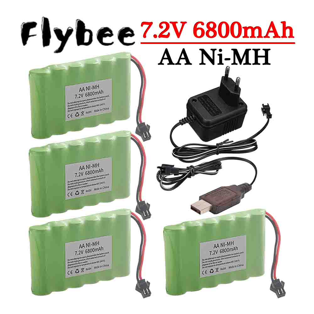 Rc Hobby Boat - Ni-MH 7.2V 6800mAh SM Fiş Pil