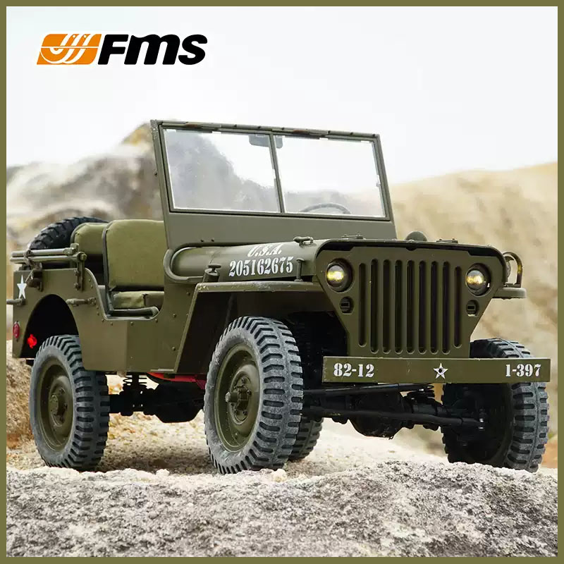 Hobby Zone Rc - FMS 1/6 Tırmanıcı 1941 Willys MB