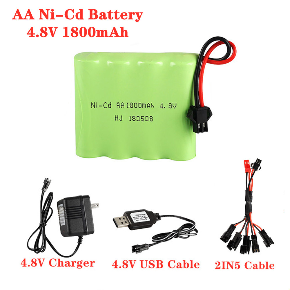 Rc Hobby Boat - 4.8V 1800mAh Ni-Cd AA pil şarj