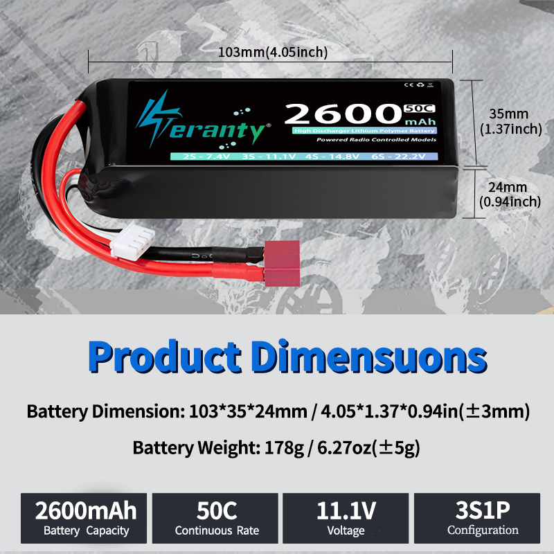 TERANTY 3S 2200/2400/2600mAh L - Rc Hobby Boat incelemesi ve fiyatı