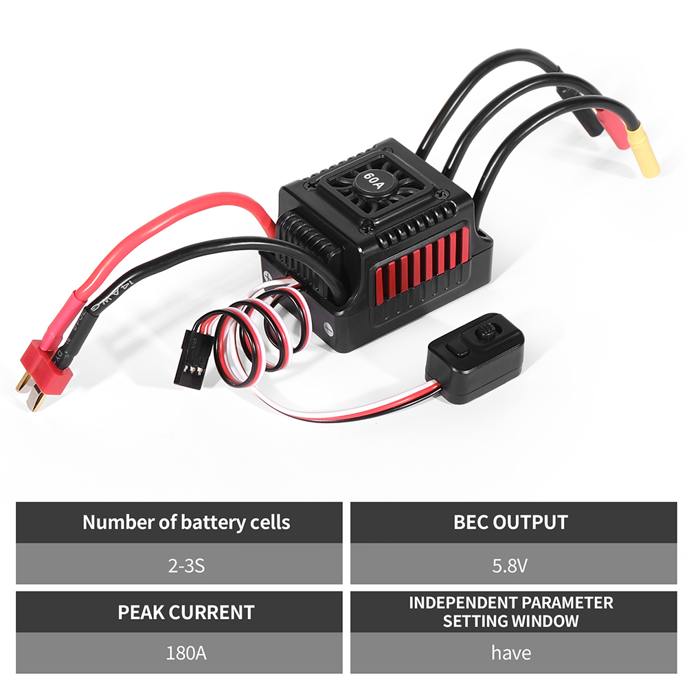 45A 60A RC ESC Su Geçirmez Sen - Esc Waterproof 60A incelemesi ve fiyatı