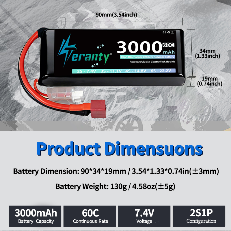 TERANTY 2S 3000mAh Lipo Pil 7. - Rc Hobby Trucks incelemesi ve fiyatı