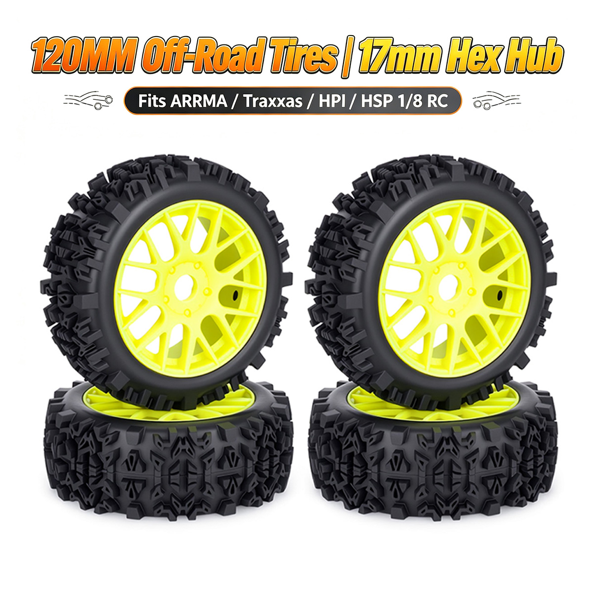 120MM Off-Road RC Lastikleri 1 - Rc Hobby Trucks incelemesi ve fiyatı