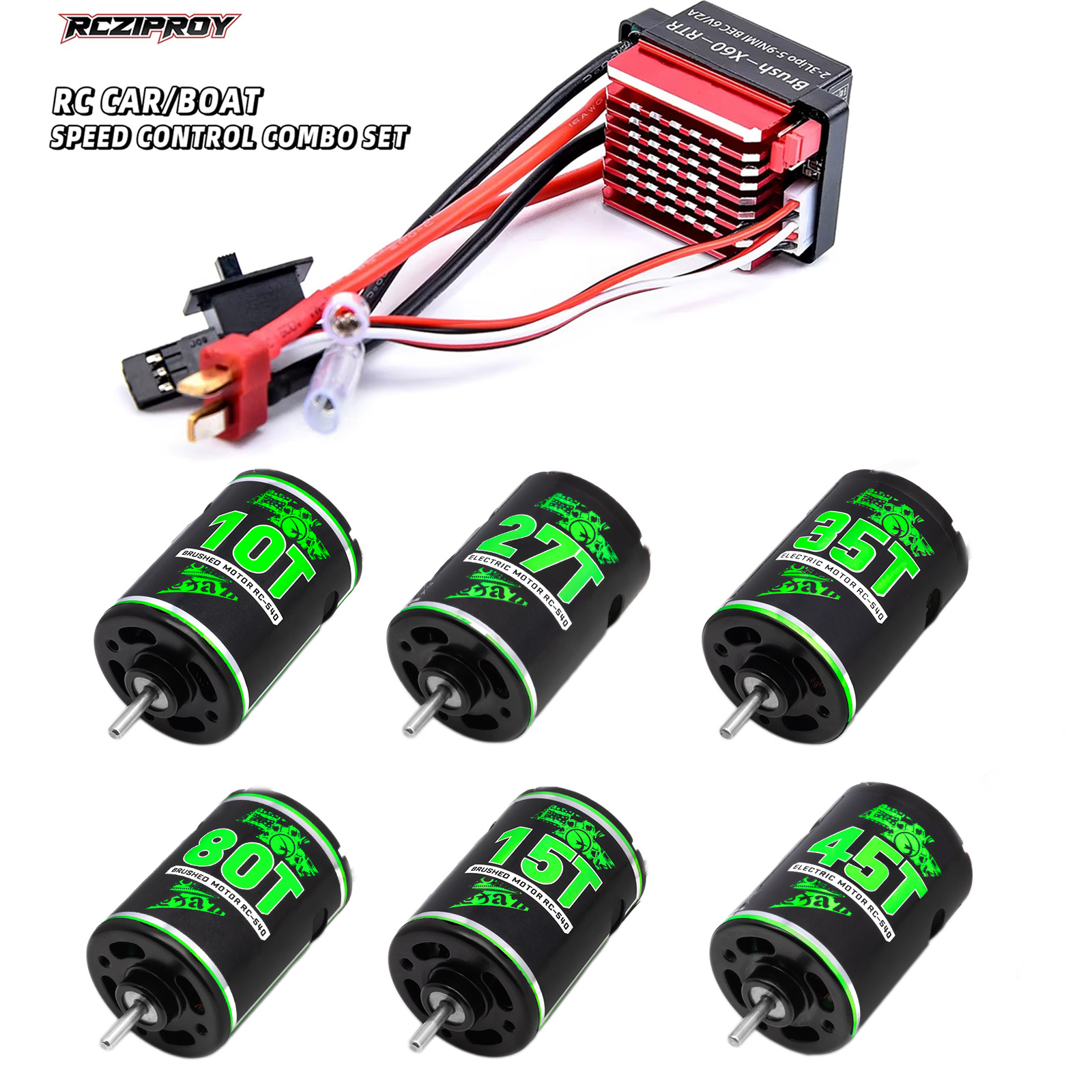 RC 540 10T-80T Su Geçirmez Fır - Esc Waterproof 60A incelemesi ve fiyatı