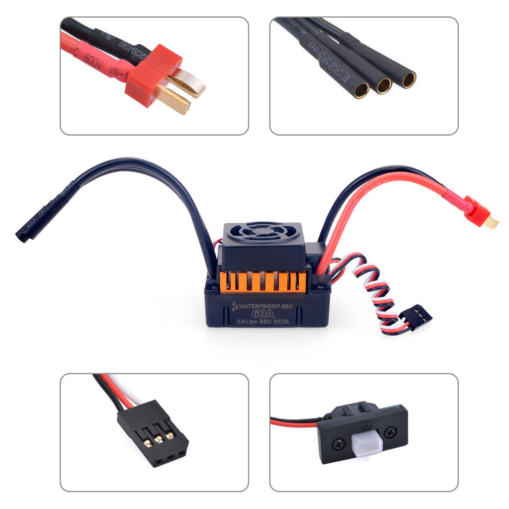 1/10 1/12 1/14 RC Parçası Su G - Esc Waterproof 60A incelemesi ve fiyatı